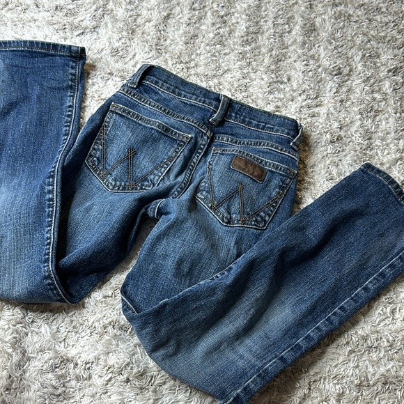 3T Regular Slim fit Wrangler retro 
slim straight boys or girls denim jeans - Picture 7 of 10